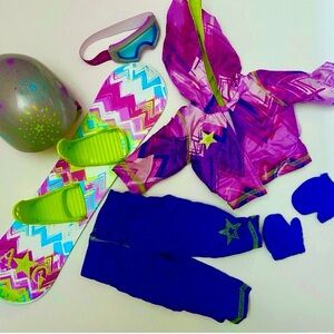 AMERICAN GIRL SNOWBOARD SET Outfit Truly Me Star of the Slopes